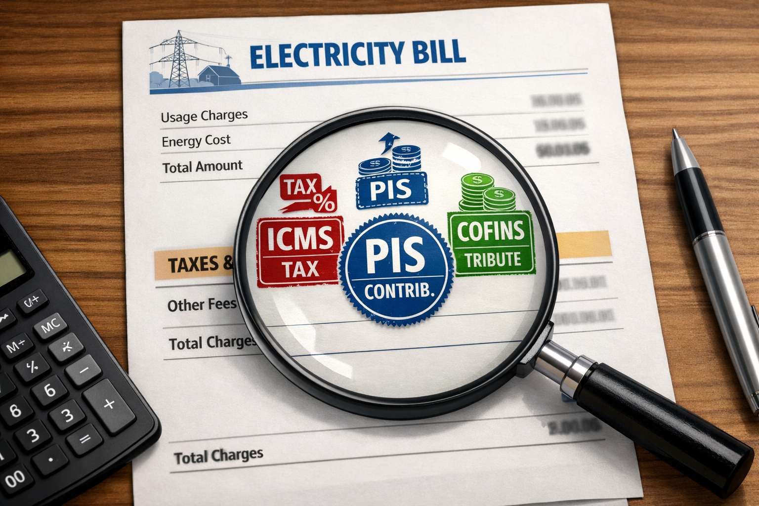 Além do Consumo: Entenda os Impostos e Encargos da Sua Conta